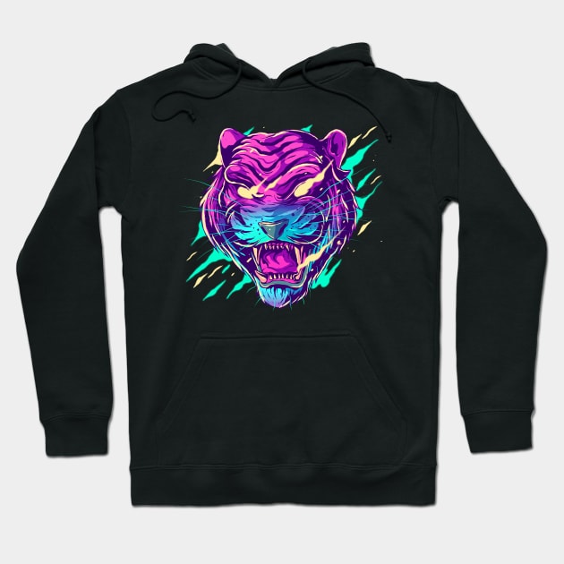 Tiger Blur Hoodie by machmigo